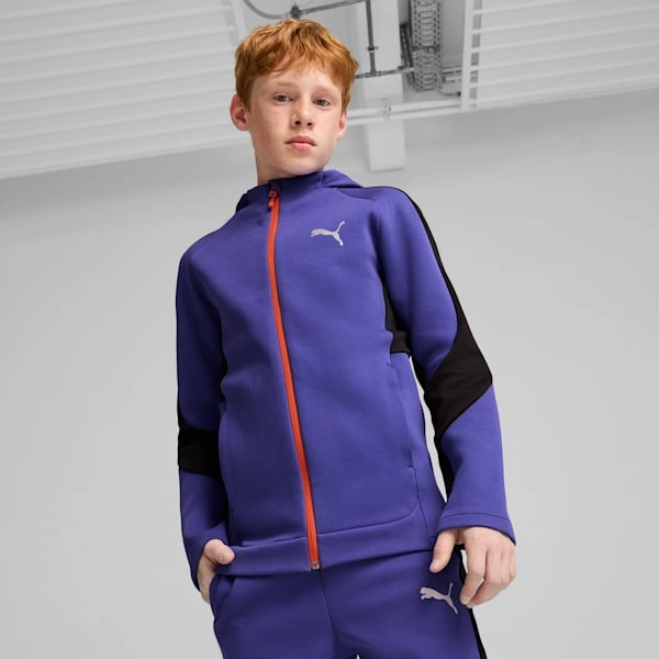 PUMA EVOSTRIPE Kapuzenjacke für große Kids: Cooler Look, maximaler Komfort – Dein neuer Lieblingshoodie!